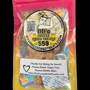 #🚫 Sugar Free Peanut Brittle Freeze Dried Sugar Free (See’s Candy Peanut Brittle) 

**Do not ship well please don’t order for shipping.