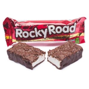 #26 🍫 Rocky Road Candy Bar Bites assorted flavors may include S’mores , Mint N Chip and Sea Salt.