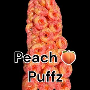 #09-1 Chamoy Peach 🍑 Ring Puffs Coated Chamoy and Chili Powder then Freeze Dried